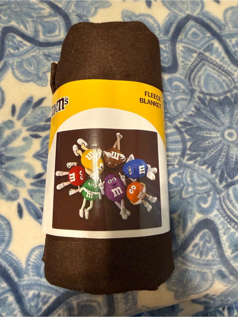 M&M'S Yellow Packaged Polyester Fleece Blanket